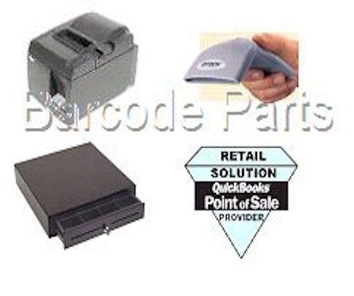 Quickbooks pos 13® citizen hardware pos bundle 1 printer, scanner &amp; cash drawer for sale