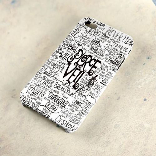 Pierce The Veil Lyric Album Collage A26 Samsung Galaxy iPhone 4/5/6 Case