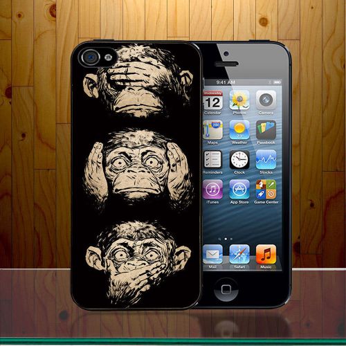New Wisdom Monkeys Thoughtful Quirky Case cover For iPhone and Samsung galaxy
