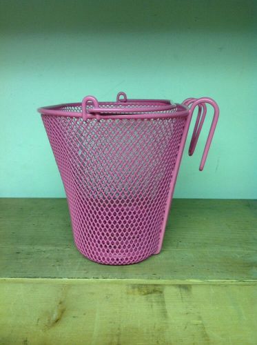 Basket with hooks yellow,Front, Removable,Wire Mesh Bicycle basket , Pink  NEW
