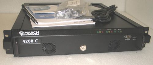 March Networks 4208 C NVR Hybrid 8 Channel Network Video Recorder  1TB Drive