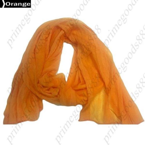 Splicing Casual Chiffon Purity Patchwork Fashion Women&#039;s Scarves Deal Orange