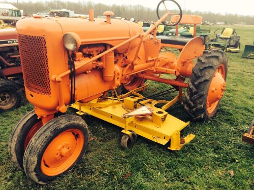 Allis Chalmers C Tractor w/ Woods L59 Belly Mower