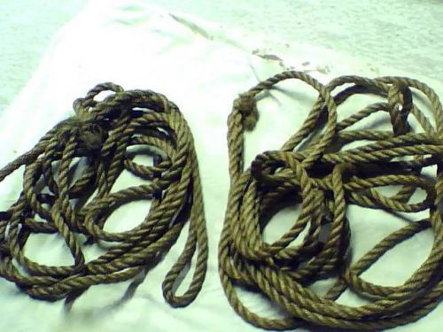 [2] BARN ROPES 23 ft &amp; 30ft use as rope or for nautical or farm decor