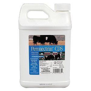 Permectrin cds insecticide pour-on cattle sheep horse lice tick fly 1/2 gal for sale