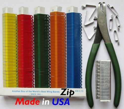 USA Zip Wing Band Pliers for Al. Bands Chicken Pheasant Poultry Peacock Bird