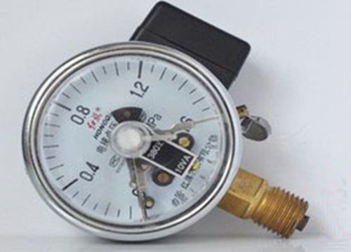 1 x Electric Contact Pressure Gauge Universal M14*1.5 60mm Dia 0-0.25Mpa