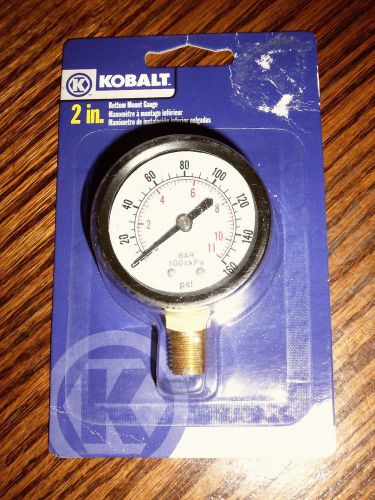 Kobalt bottom mount gauge 2 in.0-160 psi pressure range for sale