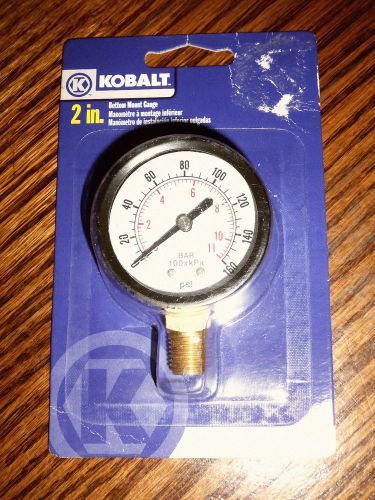 Kobalt Bottom Mount Gauge 2 in.0-160 PSI pressure range