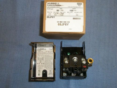 69jf6y  air compressor pressure switch 80-100psifurnas/hubbell for sale