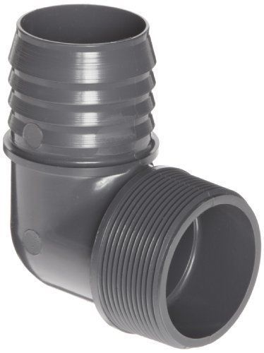 Series tube fitting 90 degree elbow schedule gray 1&#034; barbed male for sale