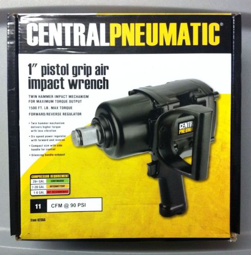 New Central Pneumatic (62355) 1&#034; Pistol Grip Air Impact Wrench