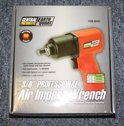 Central pneumatic 68425 earthquake 3/8&#034; professional air impact wrench for sale