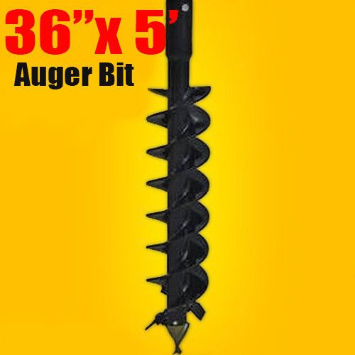36&#034;x 5&#039; auger bit hdc 2&#034; hex, for difficult diggig conditions,made in usa for sale