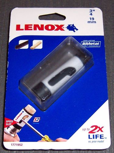 Lenox tools 1771952 3/4&#034; bi-metal speed slot hole saw for sale