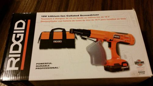 Rigid 18v lithium ion collated screwdriver kit