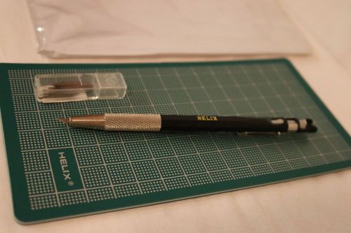 Helix mini cutting mat and utility pen knife set for sale
