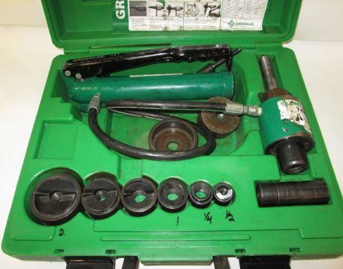 Greenlee 7306sb slug buster knockout punch and hydraulic driver set for sale