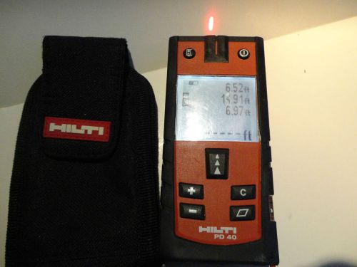 Good used hilti pd40 laser range meter pd 40,free us shipping for sale