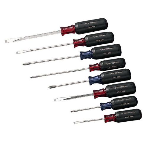 Cushion Screwdriver Set Grip Tools Mechanic Pro Durable USA Phillips Slotted NEW