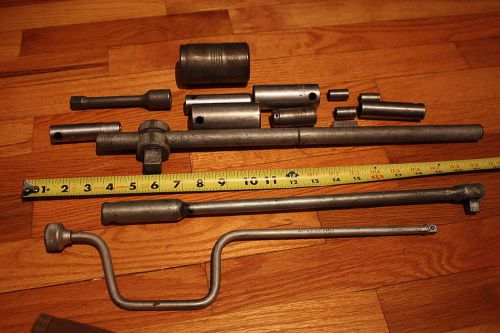 Vintage Wright Fields Plomb Plumb Socket Set Aviation Aircraft WWII Speed Wrench