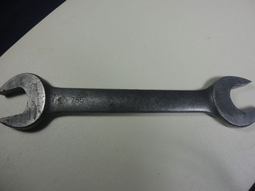 Vintage Willams 735 Open Ended Large Wrench 1 &amp; 1 1/8 11&#034; Long