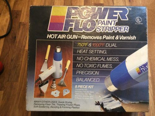 Power-Flo Paint Stripper Hot Air Heat Gun + Accessories