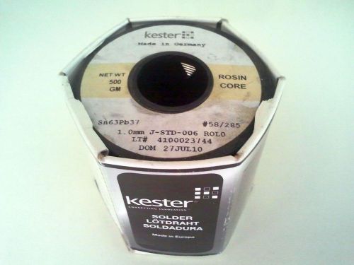 Kester Solder Wire Sn63Pb37 #58/285 Soldering Tin 1.0mm ROSIN CORE 500g 1LB ROLO