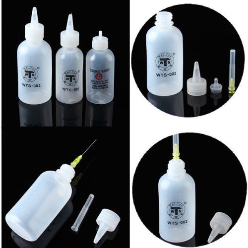 Thicken 50ml Rosin Flux Alcohol Bottle For Rosin Solder Flux Paste + 1PCS Needle