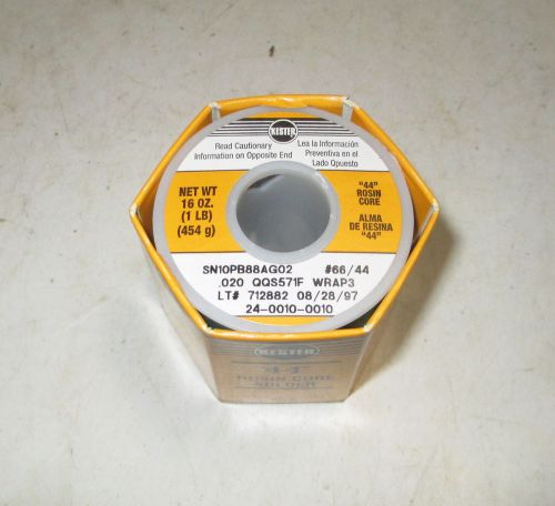 1 lb roll kester 44 rosin core solder - sn10 pb88 ag02 .020 diameter - silver for sale