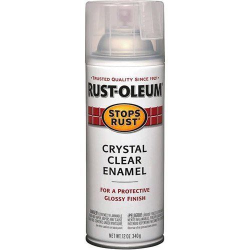 Case of 6 Rust-Oleum Crystal Clear Gloss Enamel Spray Paint