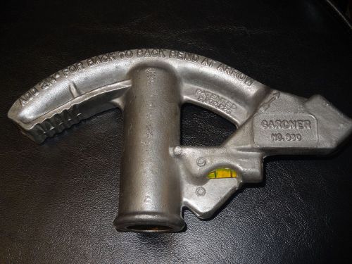 Gardner tools bender no. 930 1/2-inch emt thinwall conduit aluminum bender head for sale