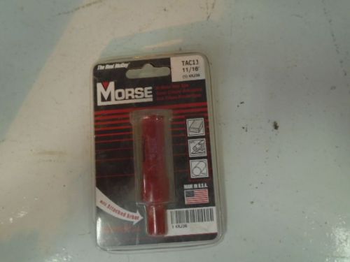 Morse 11/16&#034; hole saw w/ arbor new free shipping in usa see photos for details for sale