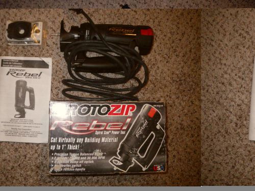 Used rotozip rebel spiral saw, with box and accessories, very good deal! for sale