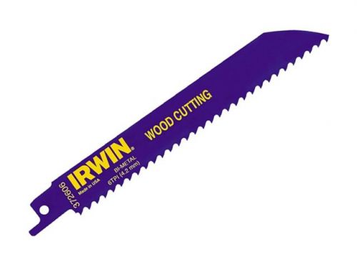 IRWIN Sabre Saw Blade 606R Wood Cutting Pack of 5