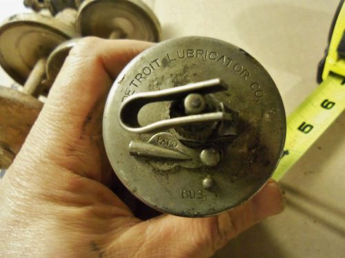 Detroit Lubricator 603 Nickle Brass Hit Miss Steam Engine Oiler