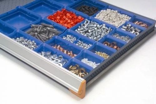 48 piece 5s bin cup inserts 3&#034; high for rousseau drawer cabinet 30&#034; w x 27&#034; d for sale