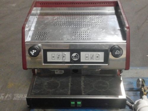 La pavoni pubv2 commercial automatic espresso machine red w/ water filtration for sale