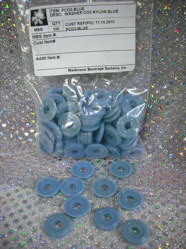 Washers, nylon blue, for c02 tanks, set of  (10) for sale