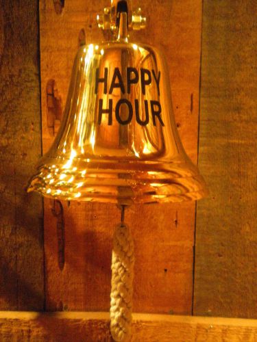 Happy hour bell - brass - tavern -  bar - restaurant - pool side for sale