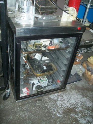 Bakery display cabinet, lighted, solid on 3 sides, glass front, 899 items e bay for sale