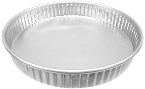 Allied Metal CPF10X1 Hard Aluminum Fluted Cake Pan  Straight Sided  10 by 1-Inch