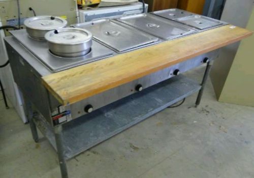 Eagle 4 Bay Steam Table 240v 1ph Includes Various Stainless Steel Inserts