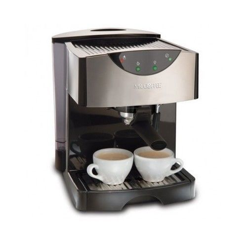 New mr. coffee 2cup ecmp50 espresso/cappuccino black machine maker free shipping for sale