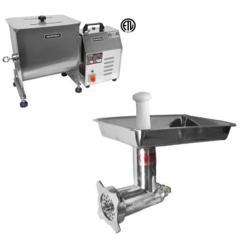 Uniworld tc12e-mmx02 meat mixer and grinder complete kit 30 lb capacity for sale
