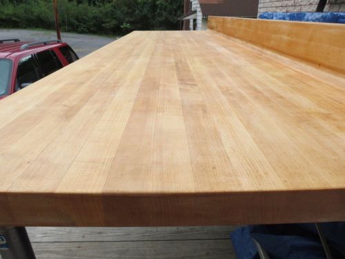 Amtekco bakers table 8&#039; gorgeous maple butcher block boos for sale