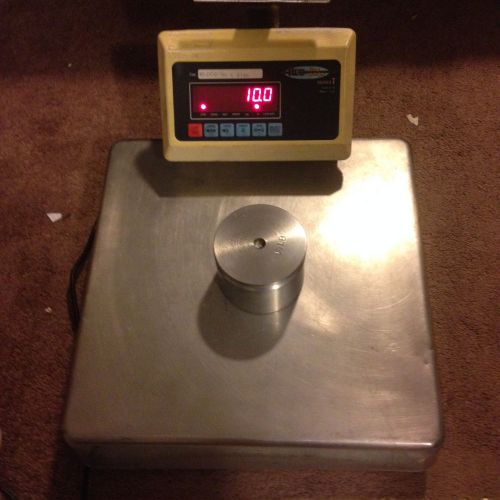 Digi DS-410 150 pound bench scale with Flex Weigh Model 7 indicator