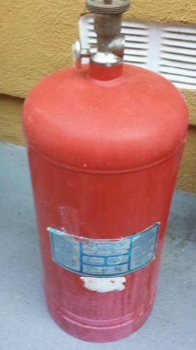 Pyro chem pcl 350 fire system tank light blue label used for sale