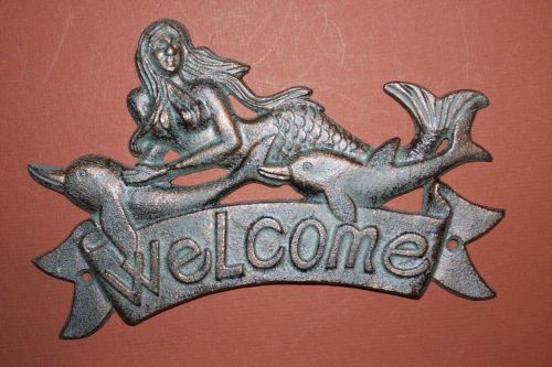 (3), mermaid welcome sign, mermaid,welcome, seafood restaurant,nautical bl-40 for sale