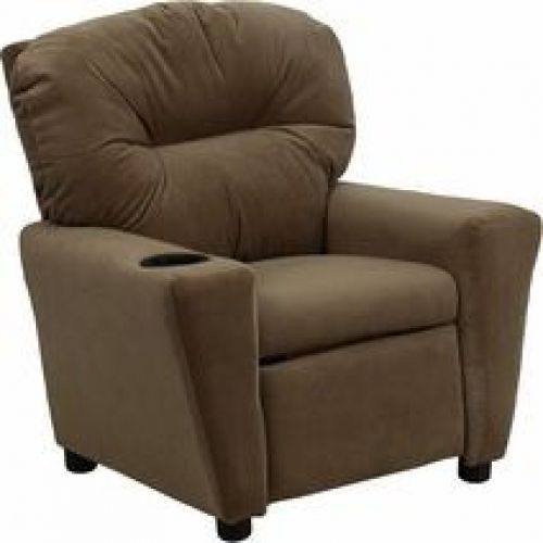 Flash Furniture BT-7950-KID-MIC-BRWN-GG Contemporary Brown Microfiber Kids Recli